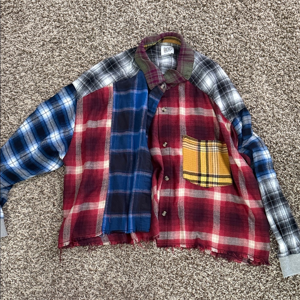 Urban Outfitters, Women’s Patchwork Jacket flannel